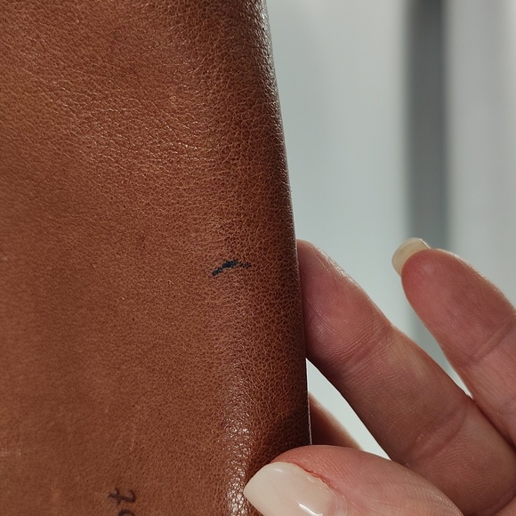 Margot New York Chestnut Brown Crossbody Purse Three Multiple Section Zip Top - Picture 6 of 12